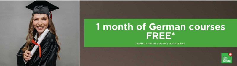 1 month free - École Suisse d'Allemand